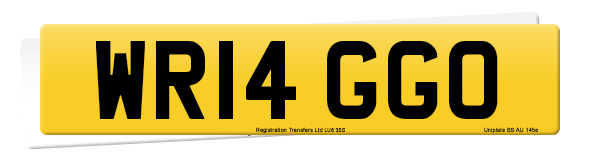 Registration number WR14 GGO